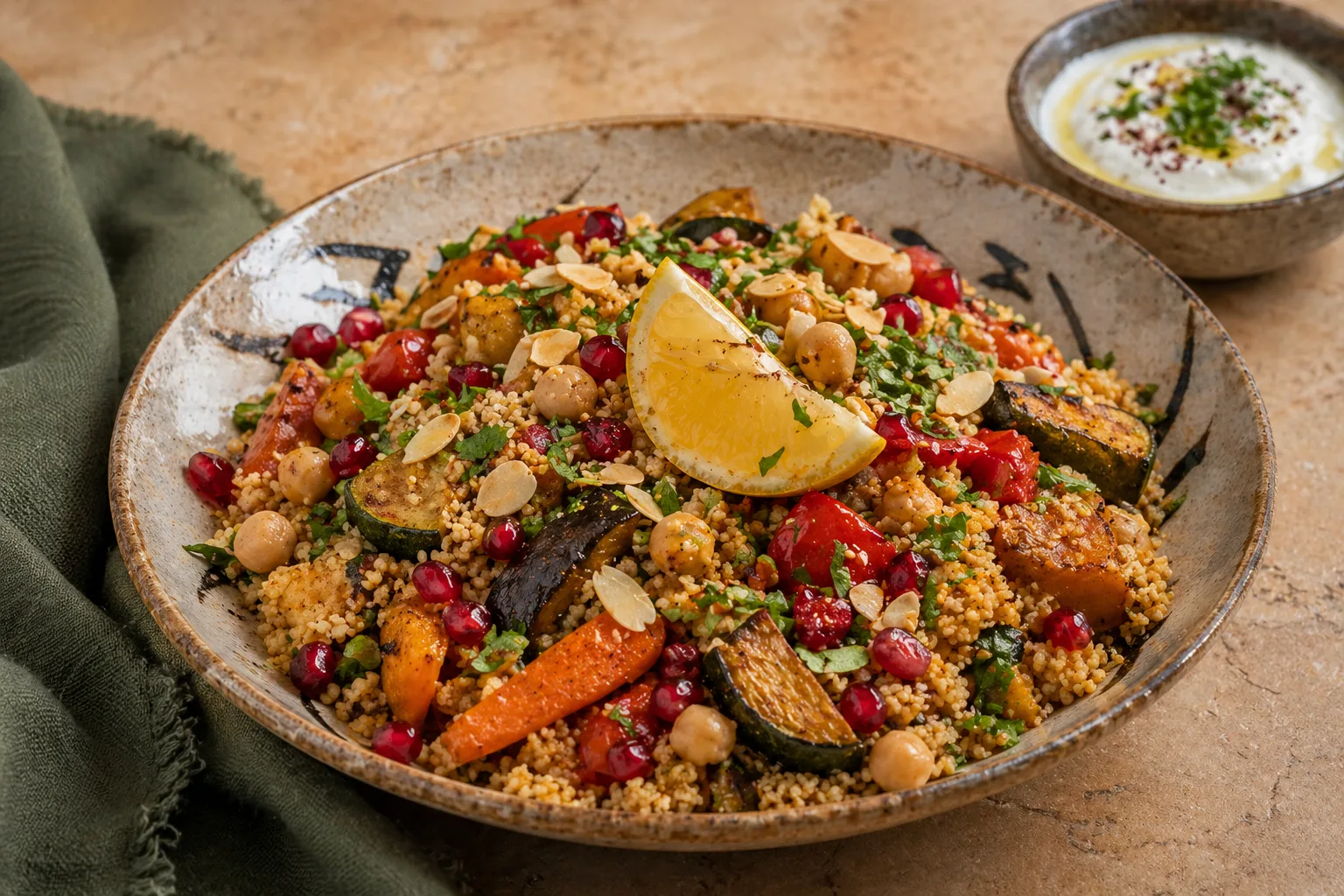 Couscous con verduras asadas