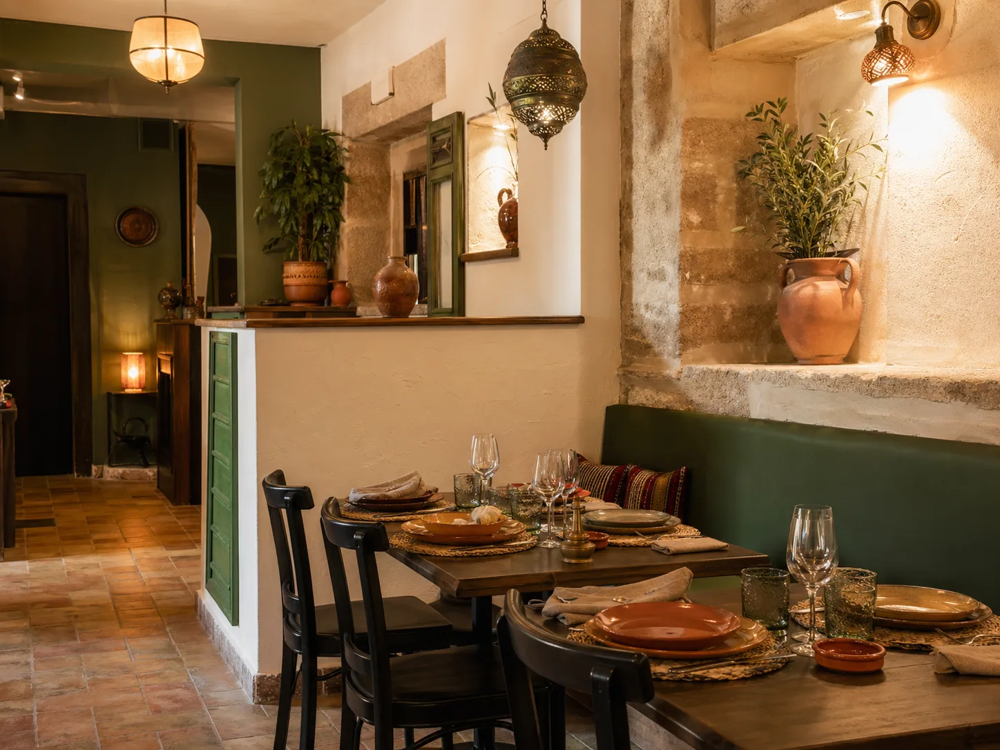 Interior cálido de Feitizo Mediterráneo